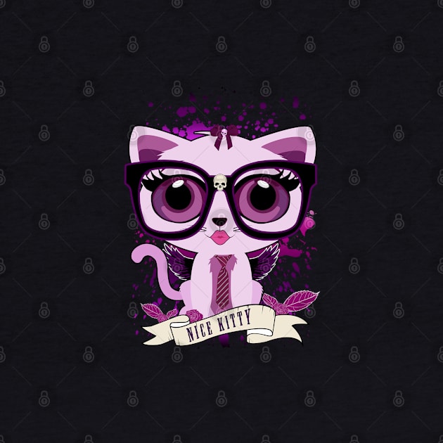 Nice Kitty - Purple by adamzworld